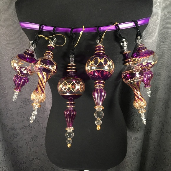 Egyptian Hand Blown Glass Ornaments buy 1 or both - Picture 4 of 4